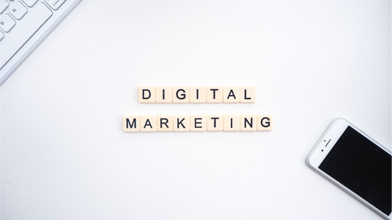 A scrabble Digital Marketing.